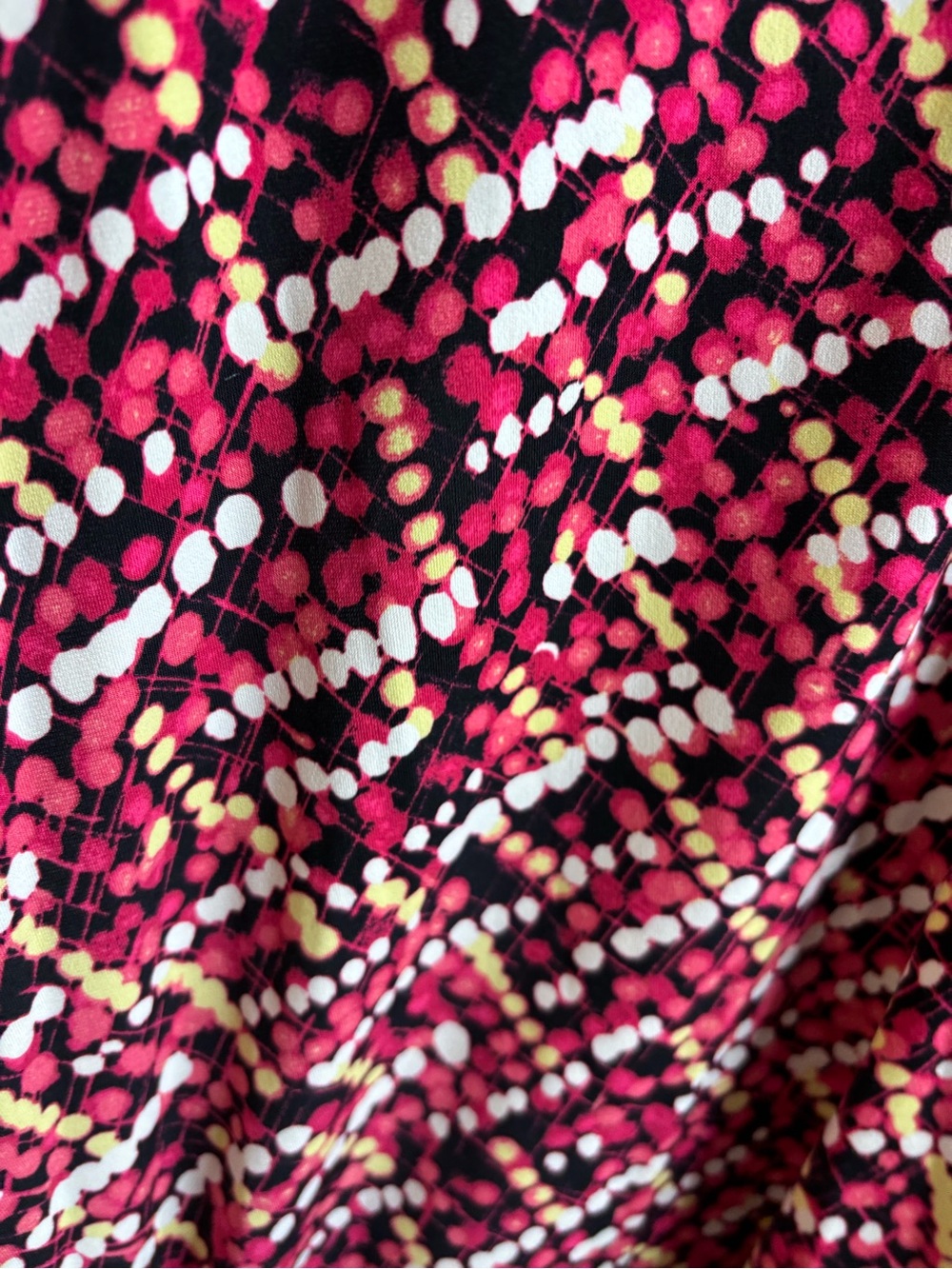 Alfani Black, Pink & White Dot-Print Blouse